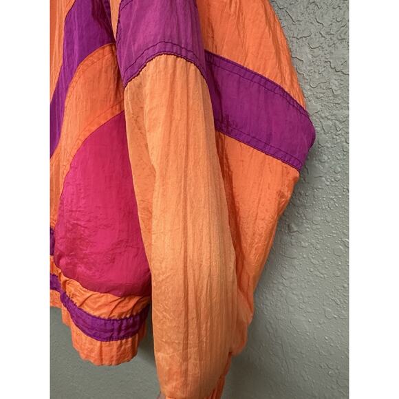 Vintage East West Ski Jacket Medium Panda Group Bright Neon Color Block Snow - Picture 13 of 14